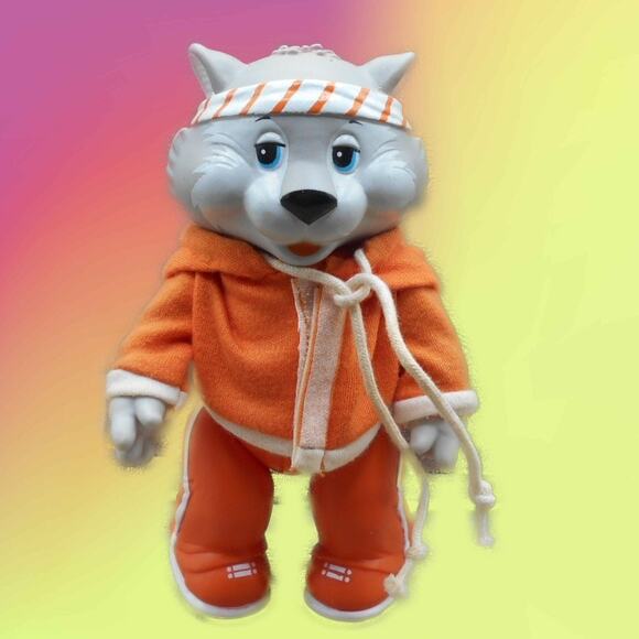 Vintage 1984 Get Along Gang Zipper Cat Dress-up Kids Poseable Vinyl Figure - Picture 1 of 9